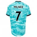 Maillot Liverpool NO.7 Milner Exterieur 2020 2021 Bleu