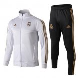 Survetement Enfant Real Madrid 2019 2020 Blanc Jaune