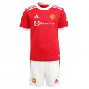Maillot Manchester United Domicile Enfant 2021 2022 Rouge