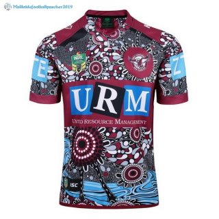 Maillot Rugby Manly Sea Eagles Indígena 2017 2018 Rouge