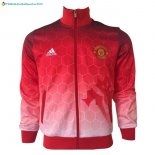 Veste Manchester United 2017 2018 Rouge Blanc