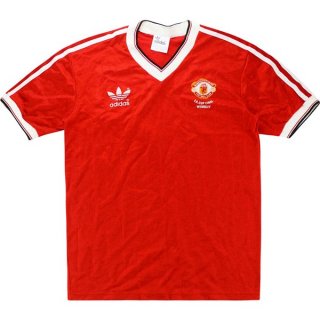 Thailande Maillot Manchester United Domicile Retro 1983 Rouge