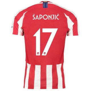 Thailande Maillot Atlético De Madrid NO.17 Saponjic 2019 2020 Rouge Thailande Maillot Atlético De Madrid NO.17 Saponjic 2019 2020 Rouge
