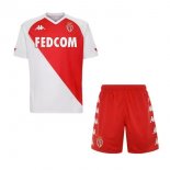 Maillot AS Monaco Domicile Enfant 2020 2021 Blanc Rouge