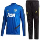 Survetement Manchester United 2019 2020 Bleu Noir