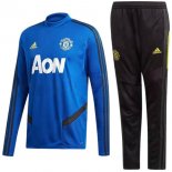 Survetement Manchester United 2019 2020 Bleu Noir