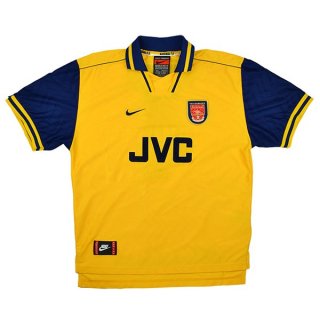 Thailande Maillot Arsenal Exterieur Retro 1996 1997 Jaune Thailande Maillot Arsenal Exterieur Retro 1996 1997 Jaune