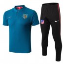 Polo Ensemble Complet Atlético de Madrid 2018 2019 Bleu Noir