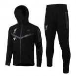 Sweat Shirt Capuche Ensemble Complet Liverpool 2022 2023 Noir