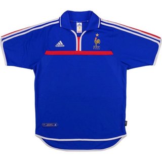 Maillot France Domicile Retro 2000 Bleu Maillot France Domicile Retro 2000 Bleu