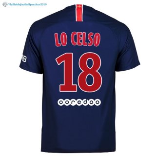 Maillot Paris Saint Germain Domicile Lo Celso 2018 2019 Bleu Maillot Paris Saint Germain Domicile Lo Celso 2018 2019 Bleu