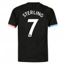Maillot Manchester City NO.7 Sterling Exterieur 2019 2020 Noir