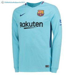 Maillot Barcelona Exterieur ML 2017 2018 Bleu Maillot Barcelona Exterieur ML 2017 2018 Bleu
