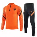 Survetement AS Roma 2020 2021 Orange Noir