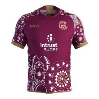 Maillot QLD Maroons Edición Conmemorativa 2018 Rouge