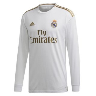 Maillot Real Madrid Domicile ML 2019 2020 Blanc Maillot Real Madrid Domicile ML 2019 2020 Blanc