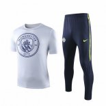 Entrainement Manchester City Ensemble Complet 2019 2020 Blanc Bleu