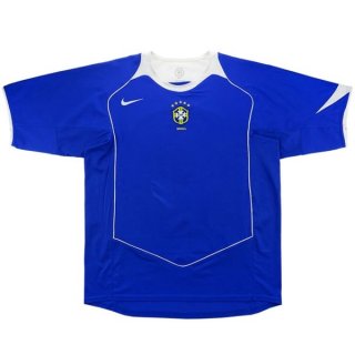 Maillot Brésil Exterieur Retro 2004 Bleu Maillot Brésil Exterieur Retro 2004 Bleu