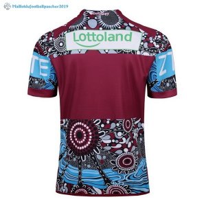 Maillot Rugby Manly Sea Eagles Indígena 2017 2018 Rouge