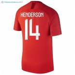 Maillot Angleterre Exterieur Henderson 2018 Rouge