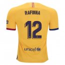 Maillot Barcelona NO.12 Rafinha Exterieur 2019 2020 Jaune