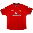 Maillot Manchester United Domicile Retro 2000 2002 Rouge