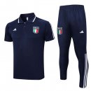 Polo Italie Ensemble Complet 2023 2024 Bleu 3