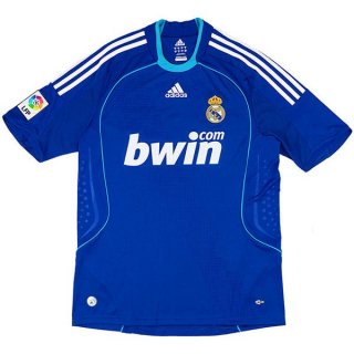 Thailande Maillot Real Madrid Replica Exterieur Retro 2008 2009 Bleu