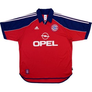 Maillot Bayern Munich Domicile Retro 1999 2001 Rouge