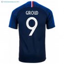 Maillot France Domicile Giroud 2018 Bleu