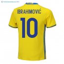 Maillot Sweden Domicile Ibrahimovic 2018 Jaune