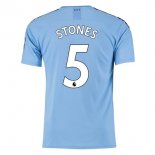 Maillot Manchester City NO.5 Stones Domicile 2019 2020 Bleu