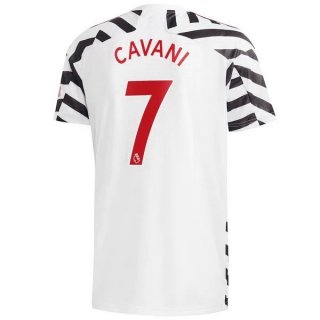 Maillot Manchester United NO.7 Cavani Third 2020 2021 Blanc