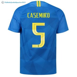 Maillot Brésil Exterieur Casemiro 2018 Bleu