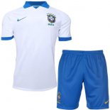 Maillot Brésil Exterieur Enfant 2019 Blanc