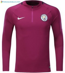 Survetement Manchester City 2017 2018 Rouge Marine Bleu