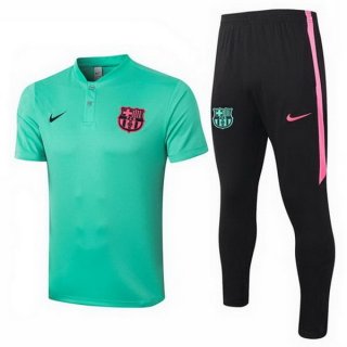 Polo Barcelona Ensemble Complet 2020 2021 Vert Noir Polo Barcelona Ensemble Complet 2020 2021 Vert Noir