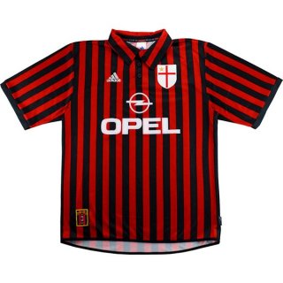 Maillot AC Milan Domicile Retro 1999 2000 Rouge Maillot AC Milan Domicile Retro 1999 2000 Rouge