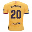 Maillot Barcelona NO.20 S.Roberto Exterieur 2019 2020 Jaune