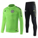 Survetement Manchester City 2019 2020 Vert Fluorescente