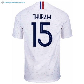 Maillot France Exterieur Thuram 2018 Blanc