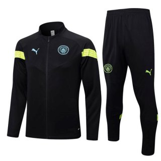 Survetement Manchester City 2022 2023 Noir Jaune