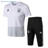 Maillot Entrainement Allemagne Ensemble Complet 2018 Blanc Noir