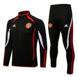 Survetement Manchester United 2022 Noir Rouge Blanc