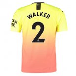 Maillot Manchester City NO.2 Walker Third 2019 2020 Orange