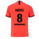 JORDAN Maillot Paris Saint Germain NO.8 Paredes Exterieur 2019 2020 Orange