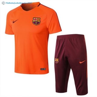 Maillot Entrainement Barcelona Ensemble Complet 2018 2019 Orange