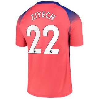 Maillot Chelsea NO.22 Ziyech Third 2020 2021 Orange