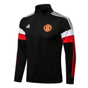 Survetement Manchester United 2022 Noir Blanc Rouge