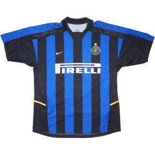 Thailande Maillot Inter Milan Replica Domicile Retro 2002 2003 Bleu